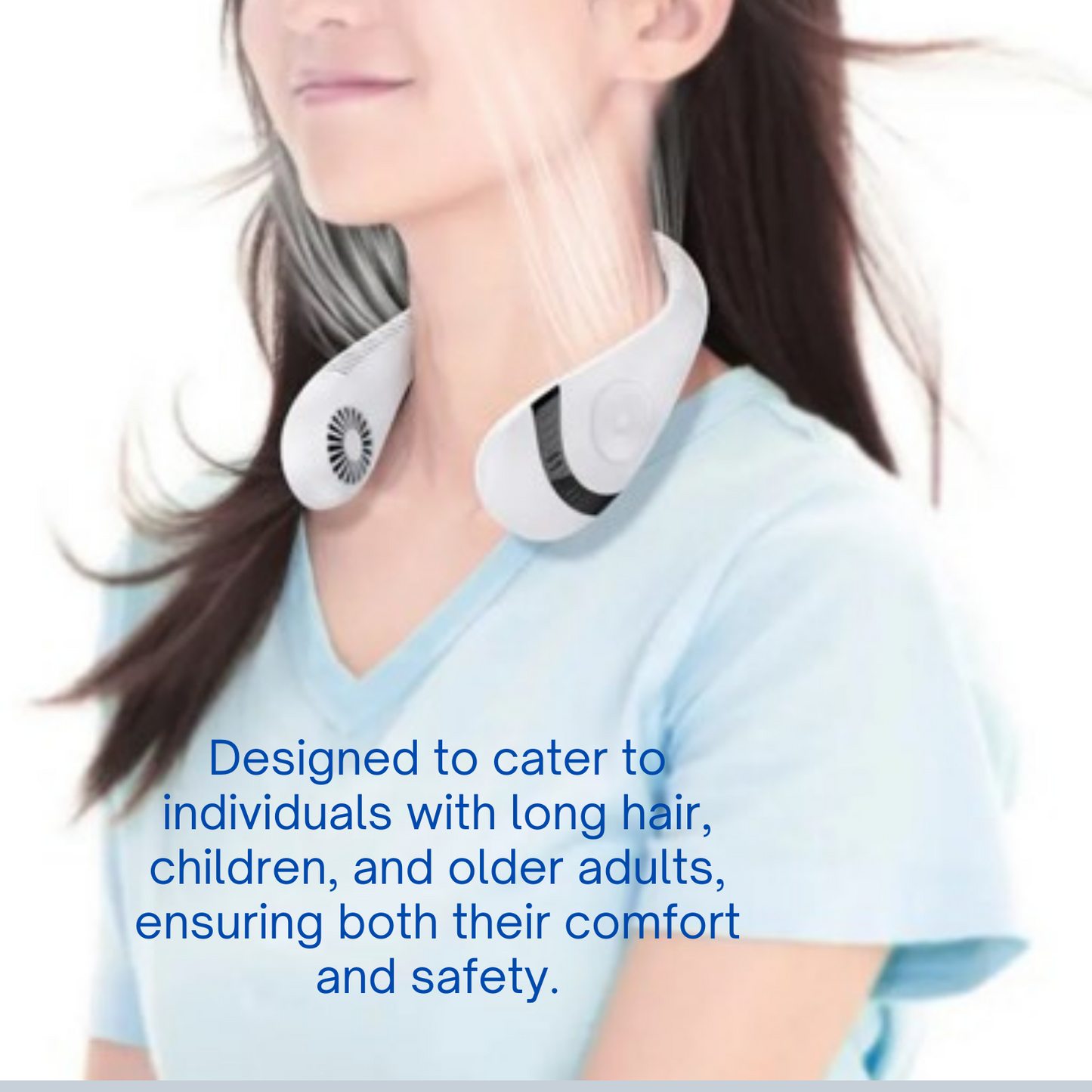 Bladeless Neck Fan Portable, Hands Free and Cooler