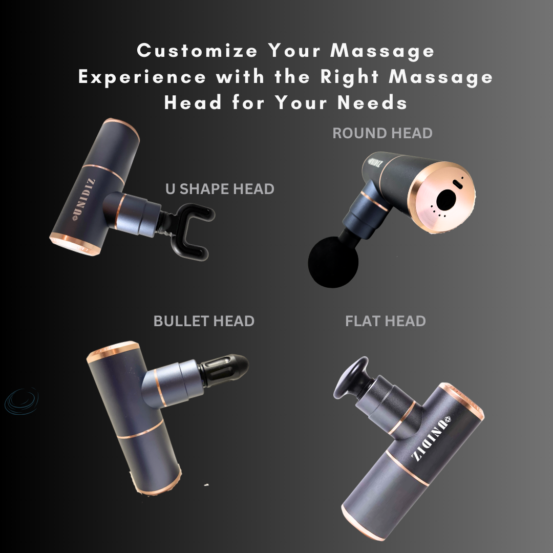 UNIDIZ Massage Gun Mini - Compact & Powerful Handheld Massager for Deep Muscle Relief, Percussion Massagers, USB Charging, On a Go