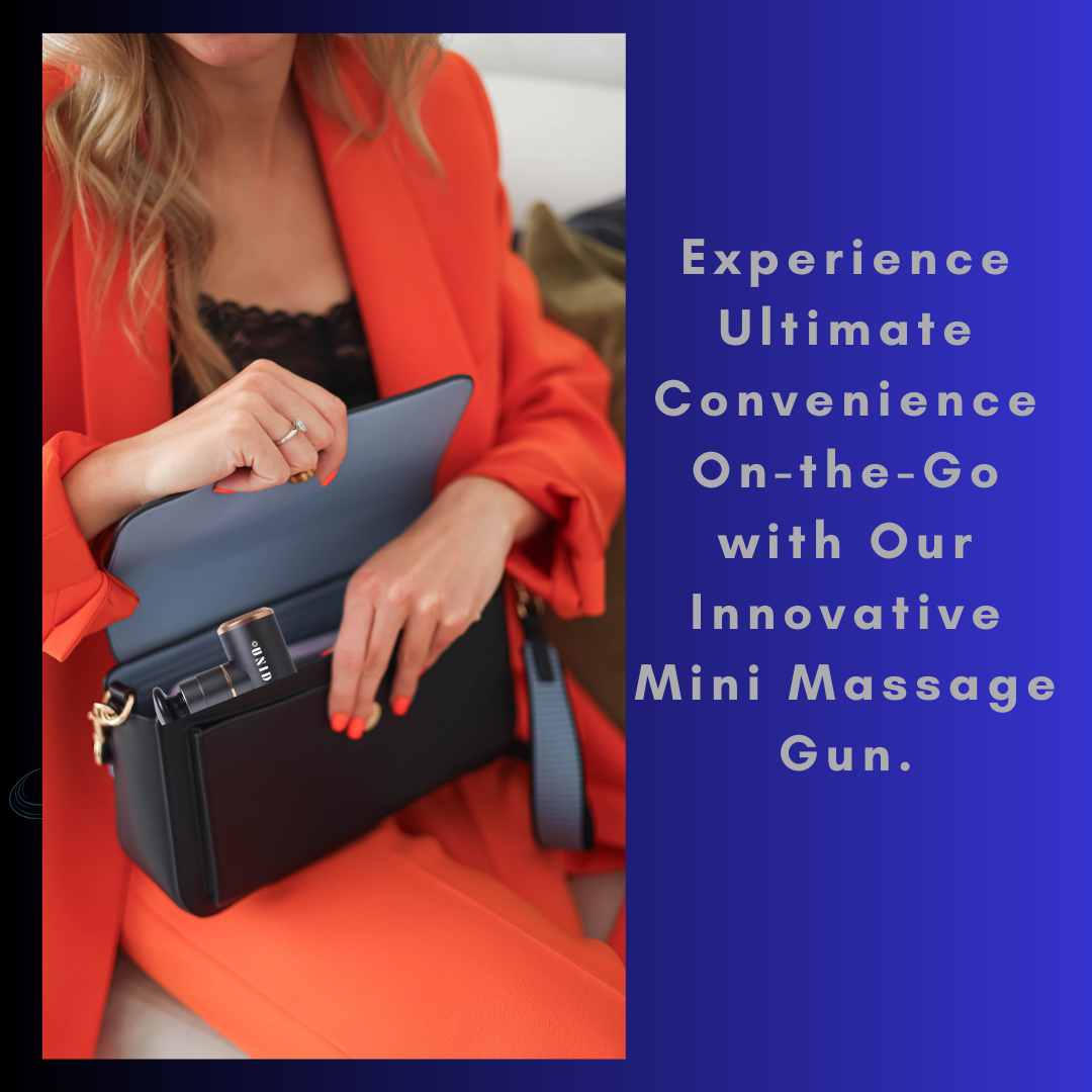 UNIDIZ Massage Gun Mini - Compact & Powerful Handheld Massager for Deep Muscle Relief, Percussion Massagers, USB Charging, On a Go