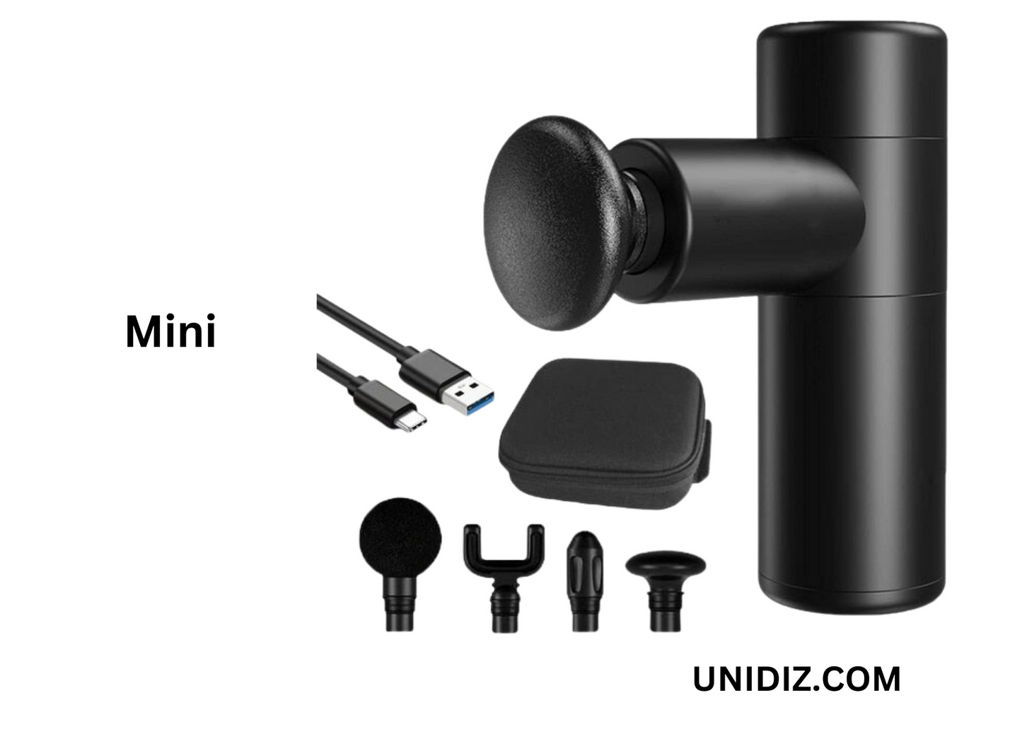 UNIDIZ Pro Mini LCD Electric Massage Gun with 32 Levels